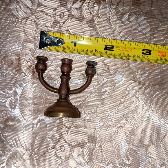 Vintage Copper Set of 2 Miniature Candelabra - Picture 9 of 9